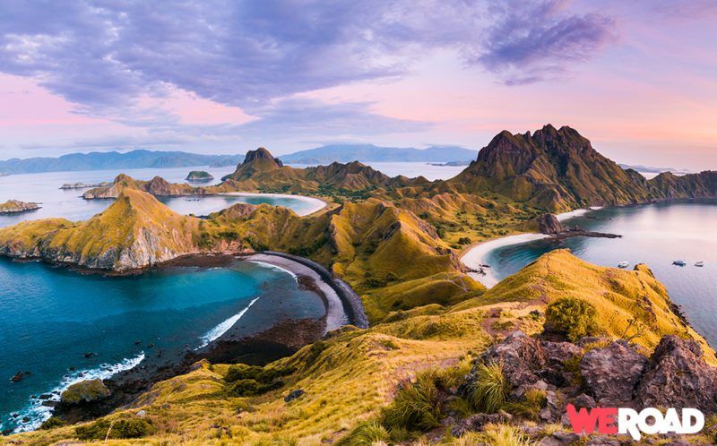 L'île de Padar, l'une des îles du parc national de Komodo en Indonésie
