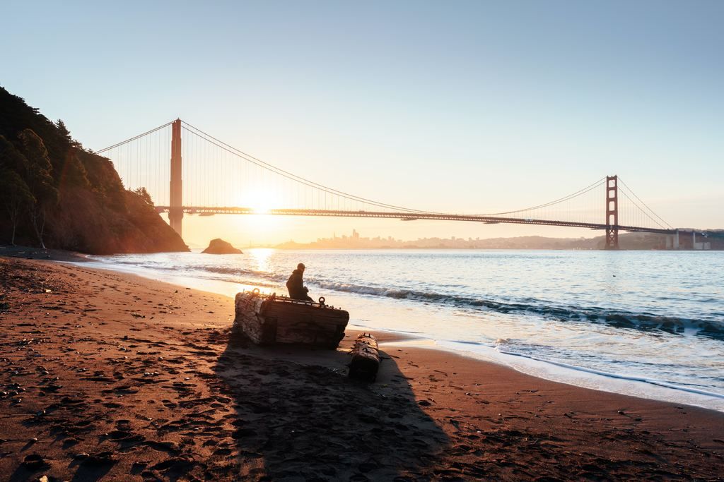 Une vue panoramique du Golden Gate Bridge à San Francisco