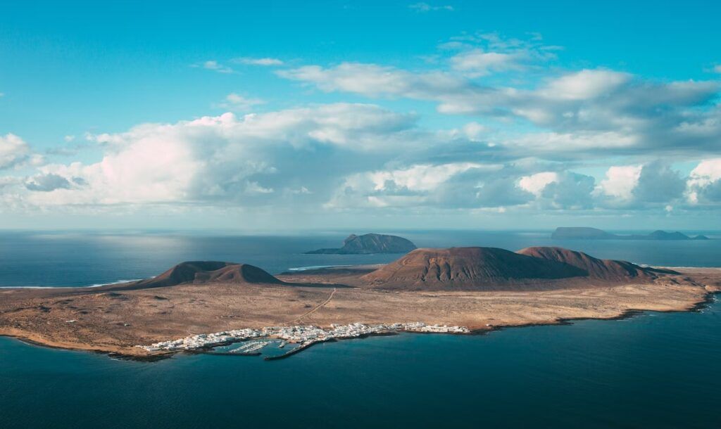 Les îles Canaries vues du ciel