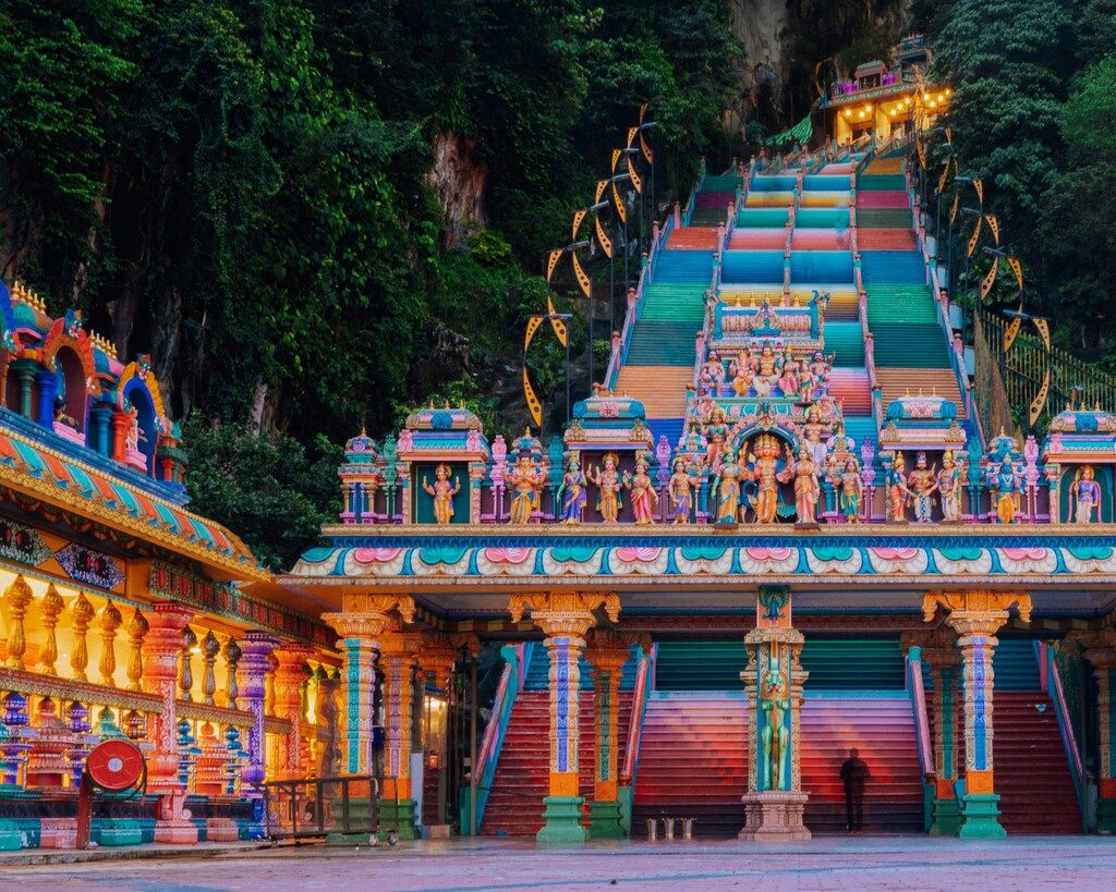Les marches des Batu Caves