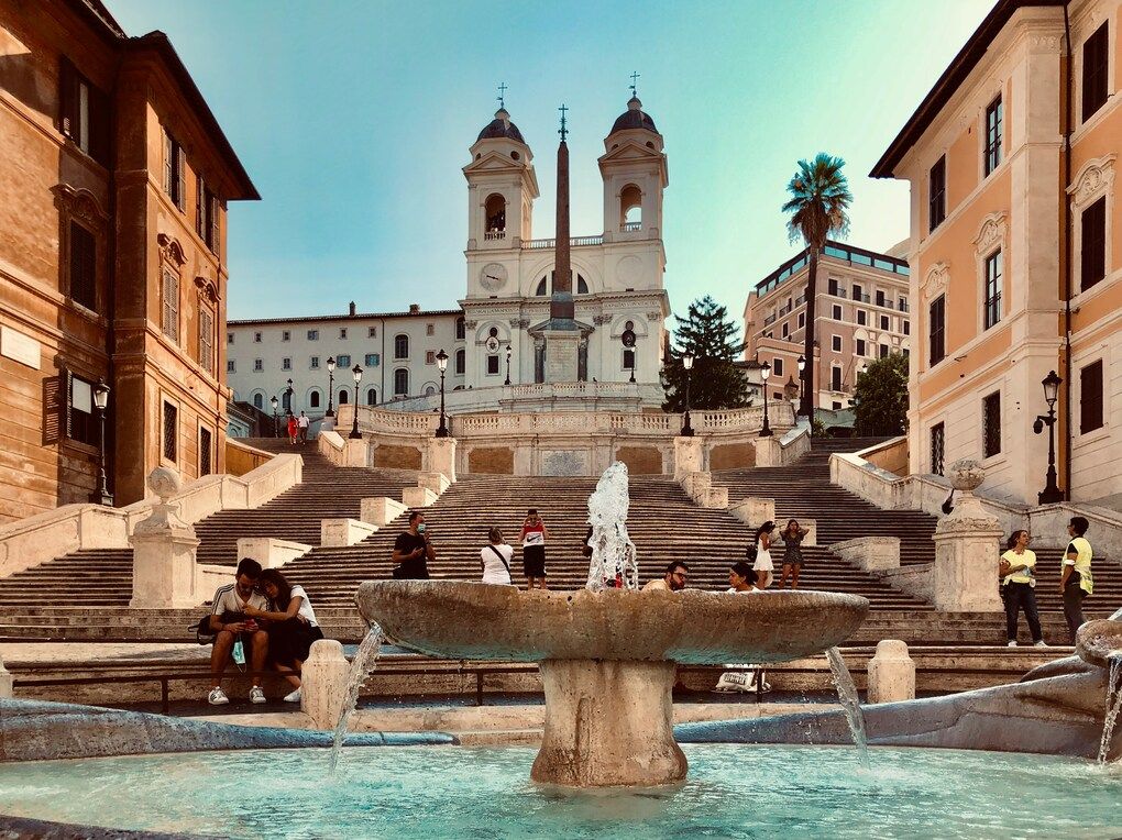 La piazza di Spagna