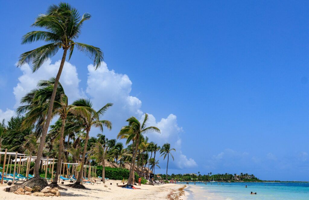 Plage d'Akumal à Akumal, Mexique