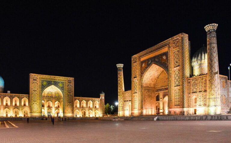 Le Registan de Samarcande.