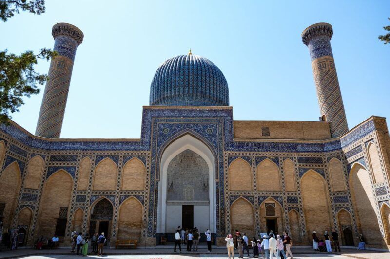 Le mausolée de Gur-e-Amir à Samarcande.